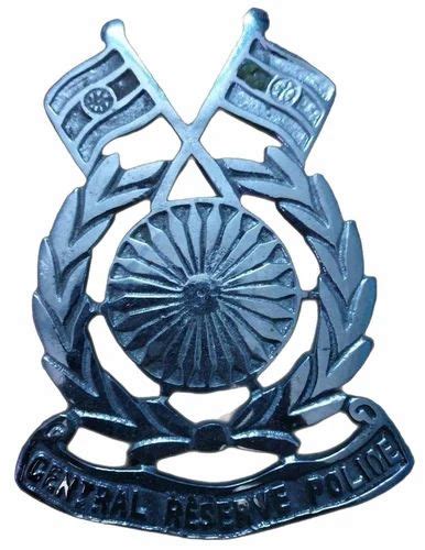 Embossed Silver CRPF Metal Logo, Size: 6 Inch at Rs 700/piece in New Delhi | ID: 20400127312