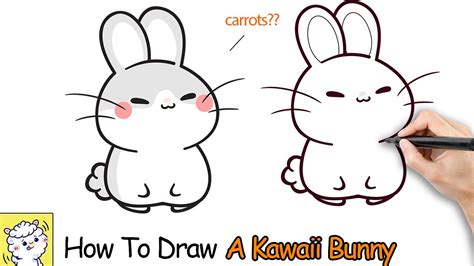 How To Draw A Bunny | Kawaii Art Style | Mofukawa - YouTube