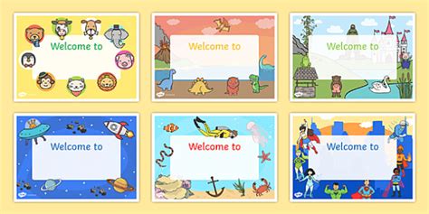 👉 Classroom Welcome Signs Printable - Primary Resources