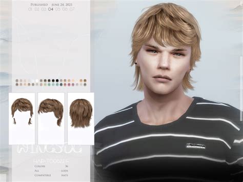 WINGS-TO0622 hair by wingssims at TSR » Sims 4 Updates