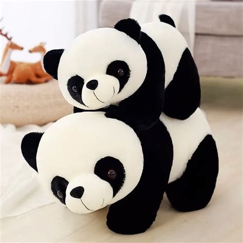 20 70cm 1Pcs Big Panda Stuffed Plush Toy Very Cute Panda Dolls Simulation Panda Good Quality ...