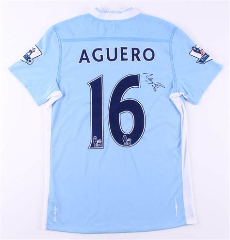 Sergio Aguero Signed Manchester City F.C. Jersey (JSA COA) | Pristine Auction