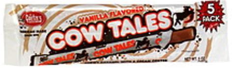 Cow Tales 5 Pack, Vanilla Flavored Cow Tales - 5 oz, Nutrition ...