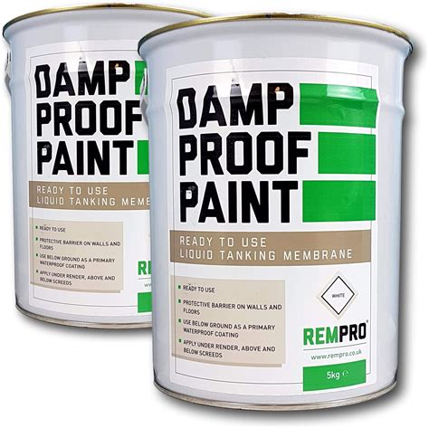 10kg Rempro Damp Proof Paint White - Liquid DPM Waterproofing Damp Proof Membrane Paint: Amazon ...