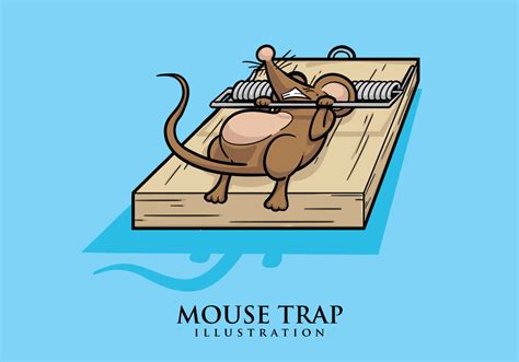 Mouse Trap Illustration 148450 Vector Art at Vecteezy