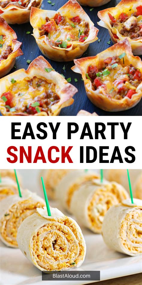 35 Perfect Party Snack Ideas: Easy Party Appetizers | Appetizers easy finger food, Savory snacks ...