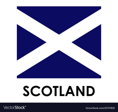 Scotland flag Royalty Free Vector Image - VectorStock