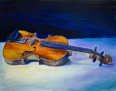 Painting a violin | Webster Art