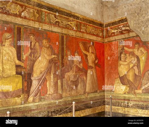 Fresco, villa of the mysteries, pompeii hi-res stock photography and ...