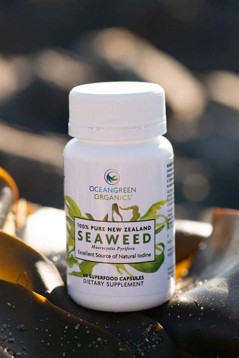 Seaweed Kelp Supplements New Zealand |Premium 100% Pure Organic | Strongest Iodine 500mcg | Traceabl