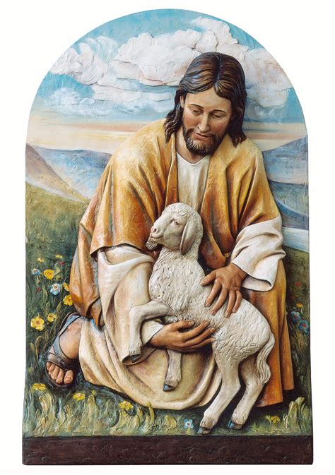 Jesus Christ Holding Lamb