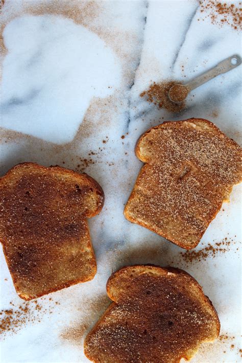 5 Minute Cinnamon Sugar Toast - Peach and the Cobbler - REAL food + Holistic Health + Self Love