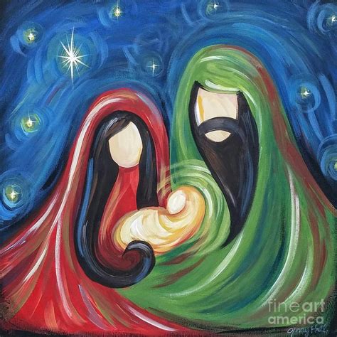 Nativity Painting by Jenny Hall - Fine Art America