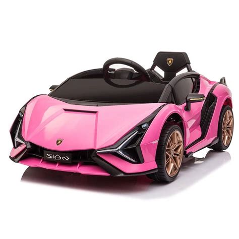 Kids Pink Lamborghini SIAN Electric Ride-On Car | Kidaroos