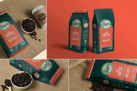 20+ Best Coffee Packaging Mockup Templates