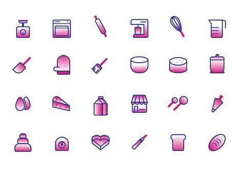 Bakery icon set by Iryna Horai on Dribbble