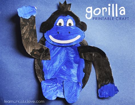 Printable Gorilla Craft