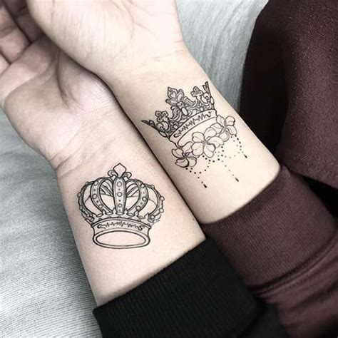 King And Queen Crown Tattoo Drawing