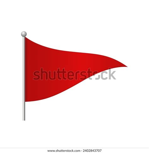 Red Flag Warning Symbol Red Flag Stock Vector (Royalty Free) 2402843707 | Shutterstock