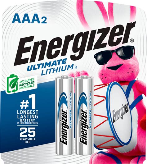 Energizer Ultimate Lithium AAA Batteries (2 Pack), Triple A Batteries L92BP-2 - Best Buy