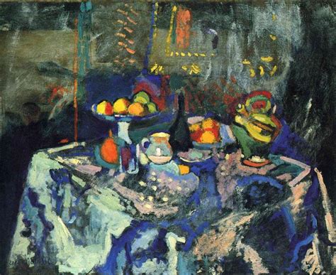 Still Life with Vase, Bottle and Fruit, c.1906 - Henri Matisse - WikiArt.org