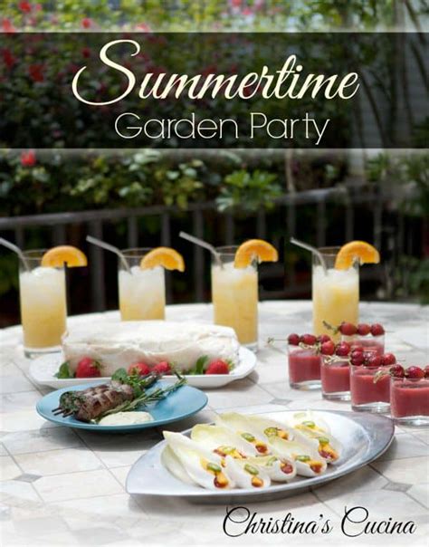 A Summertime Garden Party - Easy Summer Entertaining Menu Ideas ...