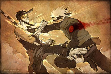 Sketchdump 02 - Kakashi VS Zabuza by KejaBlank on DeviantArt