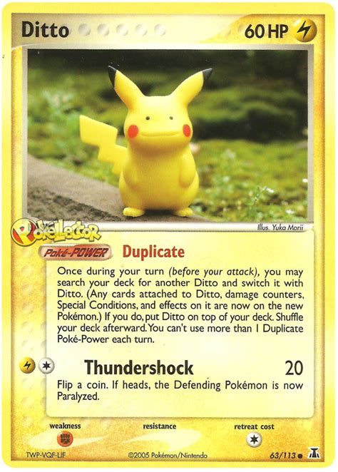 Ditto (Pikachu) - EX Delta Species #63 Pokemon Card