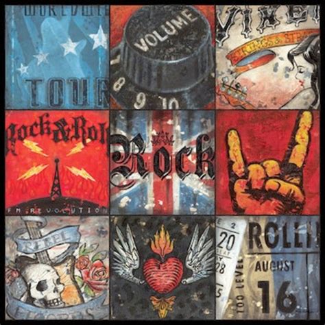 Ultimate Rock and Roll Music Collage Wall Art by Aaron - Etsy