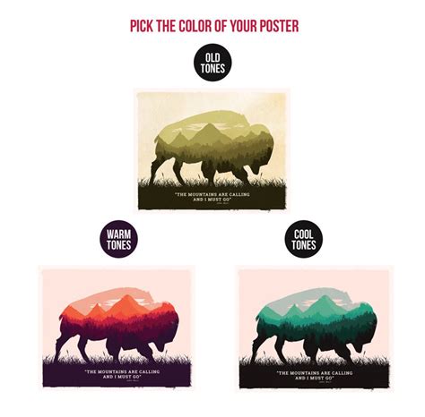 Buffalo Poster Buffalo Print Buffalo Art Yellowstone - Etsy