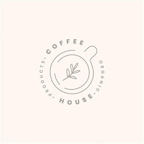 Minimalist Coffee Shop Logo - HamzakruwLucero