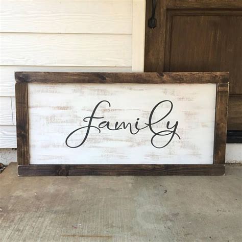 Family Sign Large Family Sign Rustic Family Sign Rustic | Etsy | Rustic family sign, Family ...