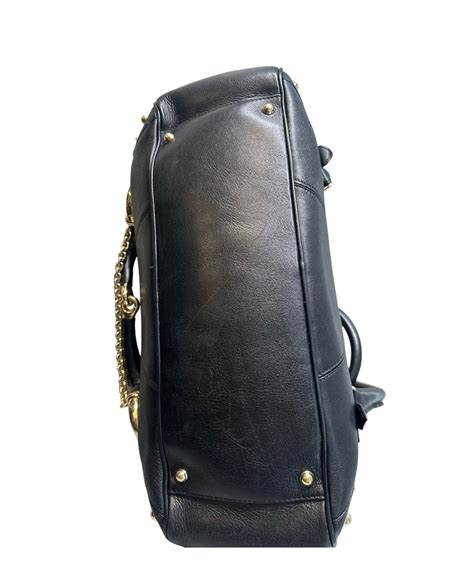 GUCCI - Black Horse Bit Large Shoulder Bag – thevintagecaffe