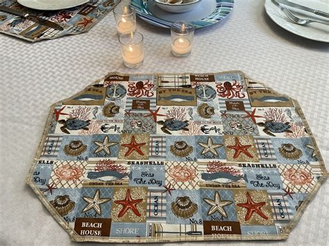 Beach Themed Table Decor Collection - Handmade Shop Gift Shop By Placemats and More