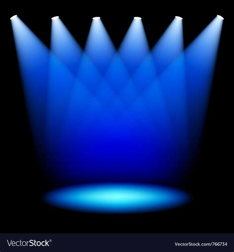 Stage spotlights Royalty Free Vector Image - VectorStock