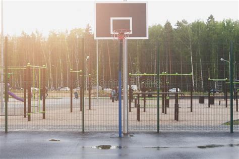 Street basketball court stock image. Image of life, modern - 119367669