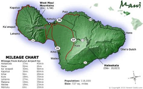 Maui Maps - Updated Maui Road & Travel Map