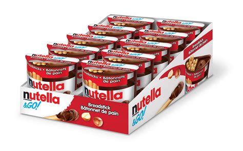 Nutella Snack Packs, Chocolate Hazelnut & Breadsticks, 10ct, 52g/1.8 oz per pack | eBay