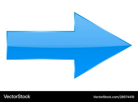 Blue arrow Royalty Free Vector Image - VectorStock