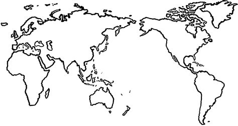 World Map Outline Tattoo