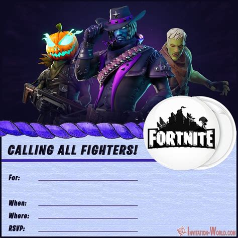 Downloadable Free Printable Fortnite Invitations - Printable Templates