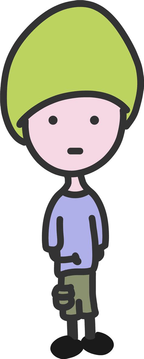 Download Green Hat Cartoon Character | Wallpapers.com