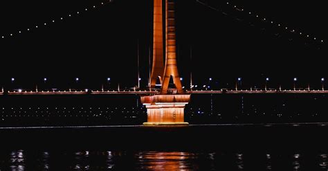 View of a Bridge at Night · Free Stock Photo