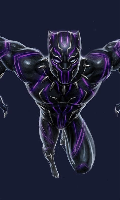 1280x2120 Black Panther Vibranium Suit Iphone 6 Hd 4k from Webfoto | Black panther art, Black ...