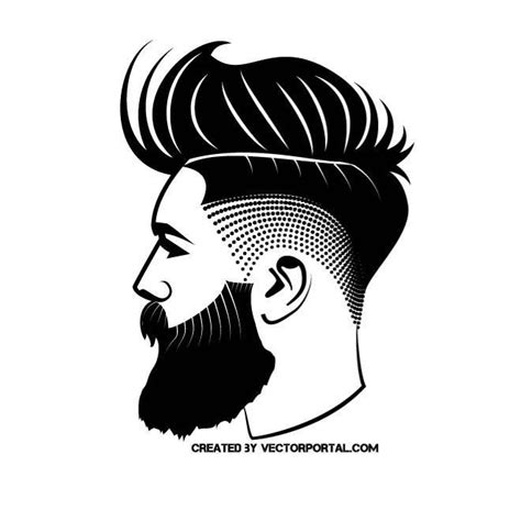 HIPSTER VECTOR IMAGE | Beard logo design, Hipster drawings, Beard art