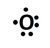 What is the electron dot diagram an oxygen atom?