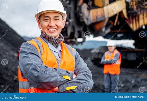 Coal mining workers stock photo. Image of power, machinery - 92954652