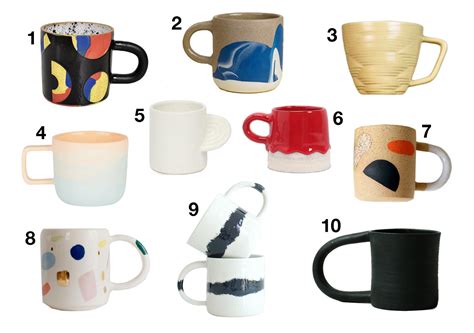 Modern, Handmade Coffee Mugs to Help You Enjoy Your Favorite Hot Beverage