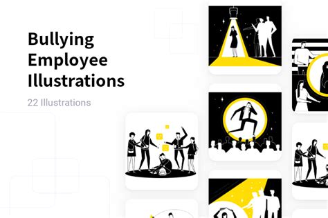 Premium Bullying Employee Illustration pack from People Illustrations