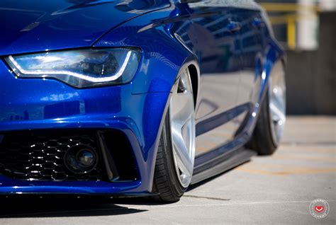 Blue Audi A6 Enhanced by Aftermarket Accessories — CARiD.com Gallery